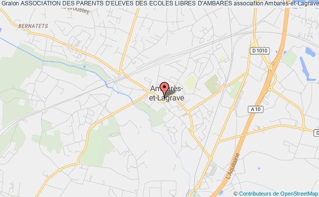 plan association Association Des Parents D'eleves Des Ecoles Libres D'ambares Ambarès-et-Lagrave