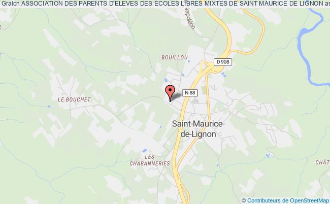 plan association Association Des Parents D'eleves Des Ecoles Libres Mixtes De Saint Maurice De Lignon Saint-Maurice-de-Lignon