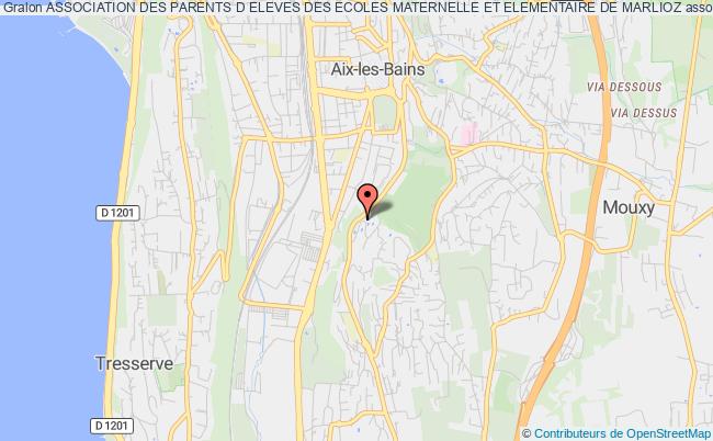 plan association Association Des Parents D Eleves Des Ecoles Maternelle Et Elementaire De Marlioz Aix-les-Bains