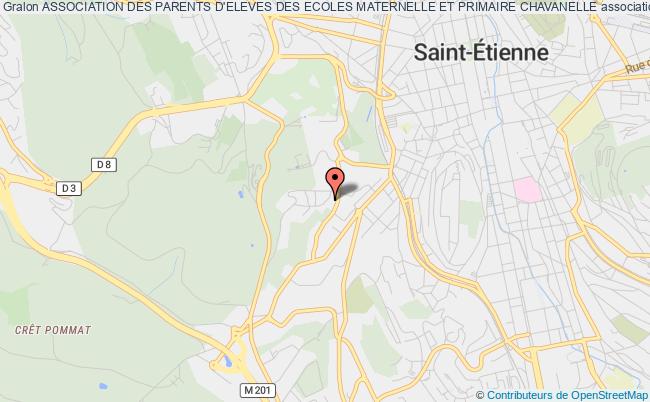plan association Association Des Parents D'eleves Des Ecoles Maternelle Et Primaire Chavanelle Saint-Étienne