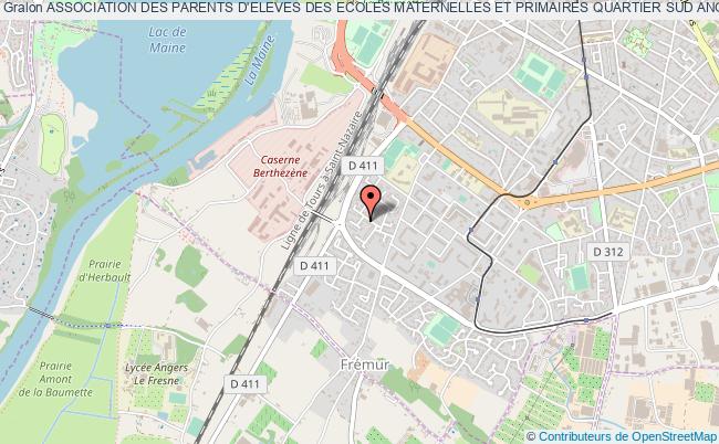 plan association Association Des Parents D'eleves Des Ecoles Maternelles Et Primaires Quartier Sud Angers Angers