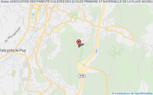 plan association Association Des Parents D Eleves Des Ecoles Primaire Et Maternelle De La Place Michelet Le Puy-en-Velay