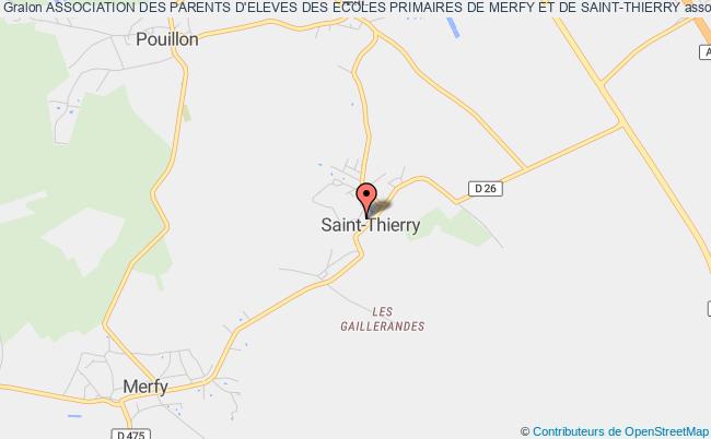 plan association Association Des Parents D'eleves Des Ecoles Primaires De Merfy Et De Saint-thierry Saint-Thierry