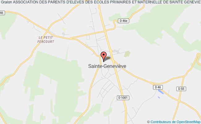 plan association Association Des Parents D'eleves Des Ecoles Primaires Et Maternelle De Sainte Genevieve Sainte-Geneviève