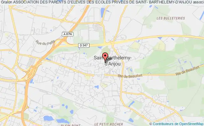plan association Association Des Parents D'eleves Des Ecoles Privees De Saint- Barthelemy-d'anjou Saint-Barthélemy-d'Anjou