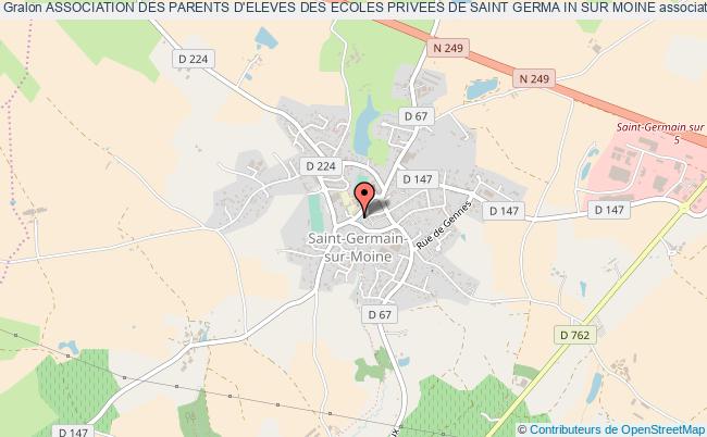 plan association Association Des Parents D'eleves Des Ecoles Privees De Saint Germa In Sur Moine Saint-Germain-sur-Moine