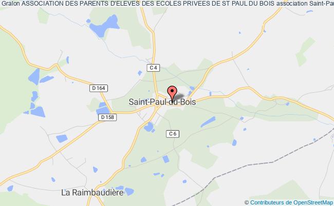 plan association Association Des Parents D'eleves Des Ecoles Privees De St Paul Du Bois Saint-Paul-du-Bois