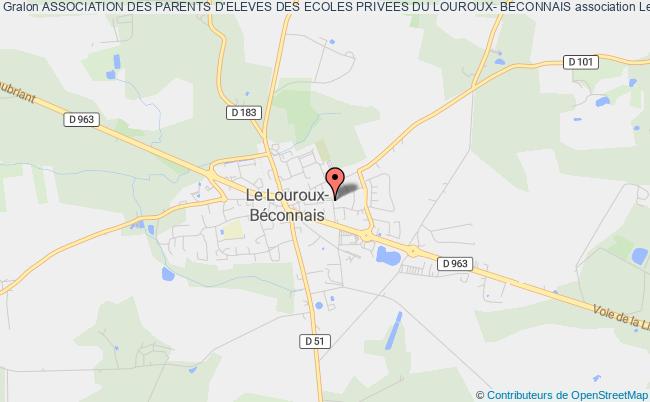 plan association Association Des Parents D'eleves Des Ecoles Privees Du Louroux- Beconnais Val d'Erdre-Auxence