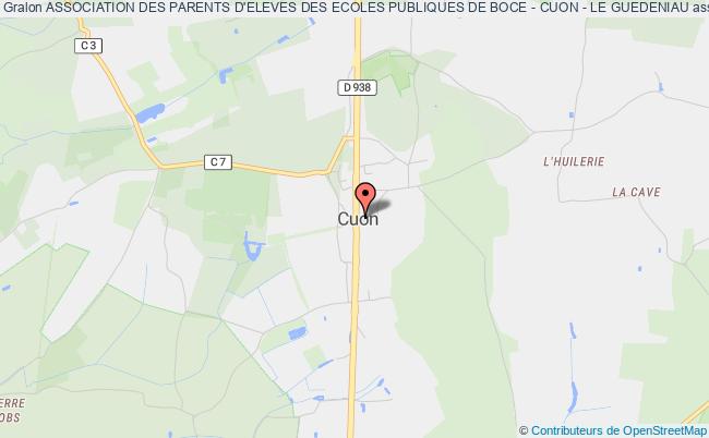 plan association Association Des Parents D'eleves Des Ecoles Publiques De Boce - Cuon - Le Guedeniau Baugé-en-Anjou