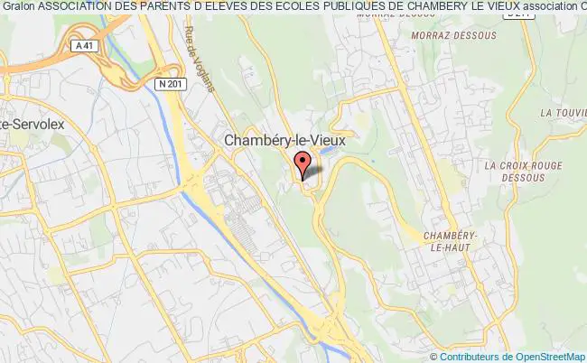 plan association Association Des Parents D Eleves Des Ecoles Publiques De Chambery Le Vieux Chambéry