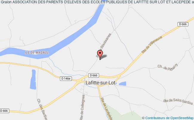 plan association Association Des Parents D'eleves Des Ecoles Publiques De Lafitte Sur Lot Et Lacepede Lafitte-sur-Lot