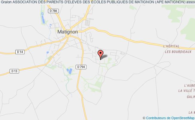 ASSOCIATION DES PARENTS D'ELEVES DES ECOLES PUBLIQUES DE MATIGNON (APE MATIGNON)