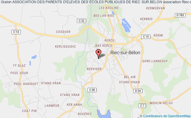 plan association Association Des Parents D'eleves Des Ecoles Publiques De Riec Sur Belon Riec-sur-Belon
