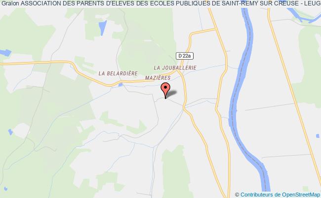 plan association Association Des Parents D'eleves Des Ecoles Publiques De Saint-remy Sur Creuse - Leugny Saint-Rémy-sur-Creuse