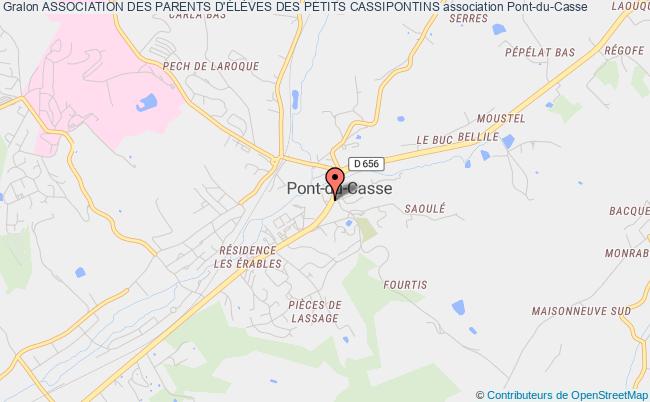 plan association Association Des Parents D'ÉlÈves Des Petits Cassipontins Pont-du-Casse