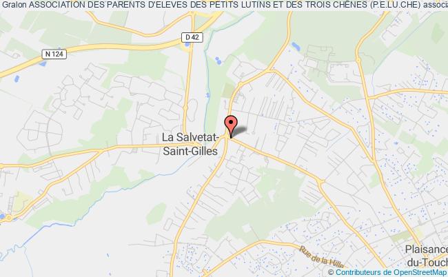 plan association Association Des Parents D'eleves Des Petits Lutins Et Des Trois ChÊnes (p.e.lu.che) La    Salvetat-Saint-Gilles
