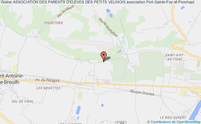 plan association Association Des Parents D'eleves Des Petits Velinois Port-Sainte-Foy-et-Ponchapt
