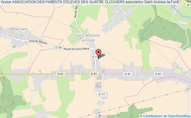 plan association Association Des Parents D'ÉlÈves Des Quatre Clochers Saint-Antoine-la-Forêt