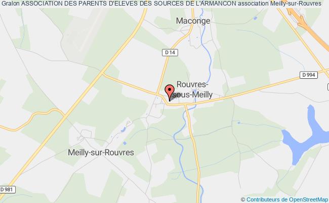 plan association Association Des Parents D'eleves Des Sources De L'armancon Meilly-sur-Rouvres