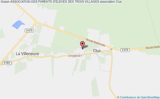 plan association Association Des Parents D'ÉlÈves Des Trois Villages Clux-Villeneuve
