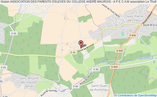 plan association Association Des Parents D'eleves Du College Andre Maurois - A P E C A M Le    Thuit-Signol
