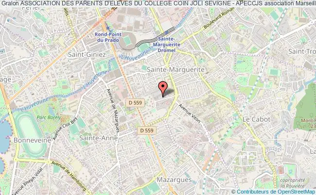 plan association Association Des Parents D'eleves Du College Coin Joli Sevigne - Apeccjs Marseille