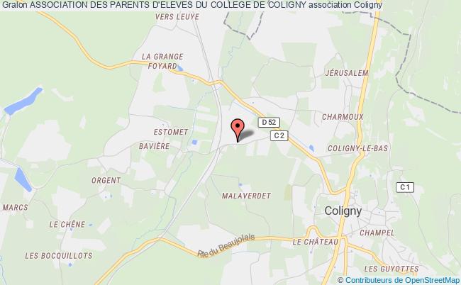 plan association Association Des Parents D'eleves Du College De Coligny Coligny