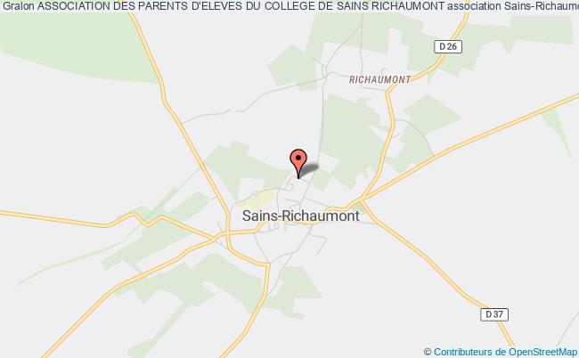 plan association Association Des Parents D'eleves Du College De Sains Richaumont Sains-Richaumont