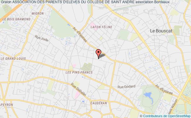 plan association Association Des Parents D'eleves Du College De Saint Andre Bordeaux
