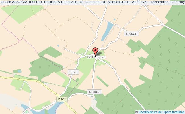 plan association Association Des Parents D'eleves Du College De Senonches - A.p.e.c.s. - La    Puisaye