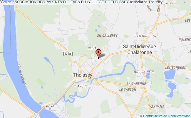 plan association Association Des Parents D'eleves Du College De Thoissey Thoissey