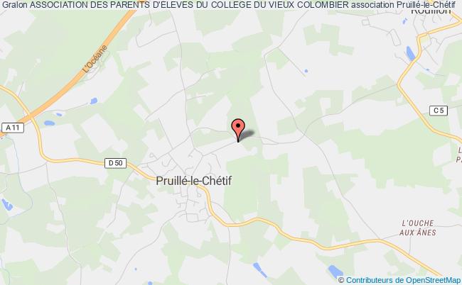 plan association Association Des Parents D'eleves Du College Du Vieux Colombier Pruillé-le-Chétif