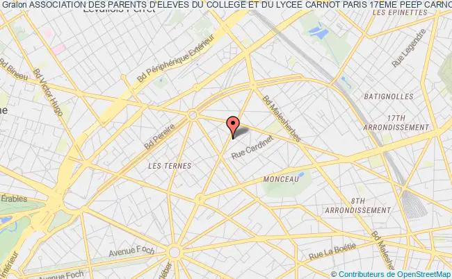 plan association Association Des Parents D'eleves Du College Et Du Lycee Carnot Paris 17eme Peep Carnot Paris