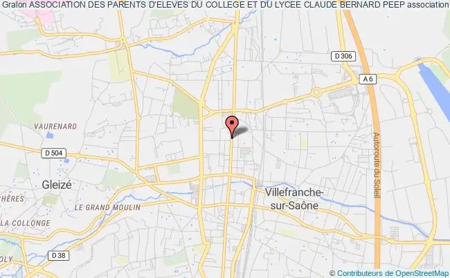 plan association Association Des Parents D'eleves Du College Et Du Lycee Claude Bernard Peep Villefranche-sur-Saône