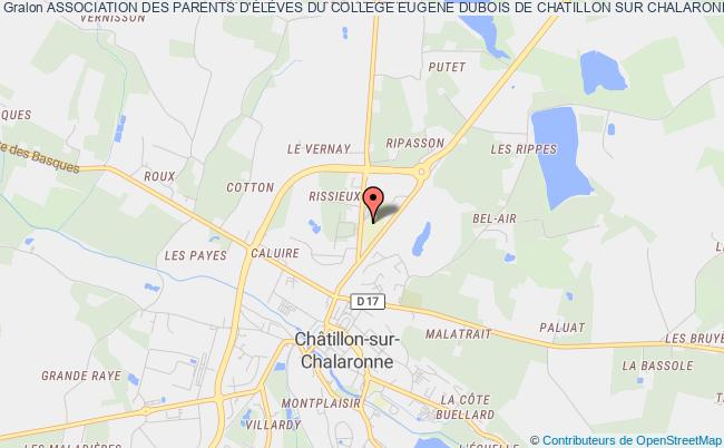 plan association Association Des Parents D'ÉlÈves Du College Eugene Dubois De Chatillon Sur Chalaronne 