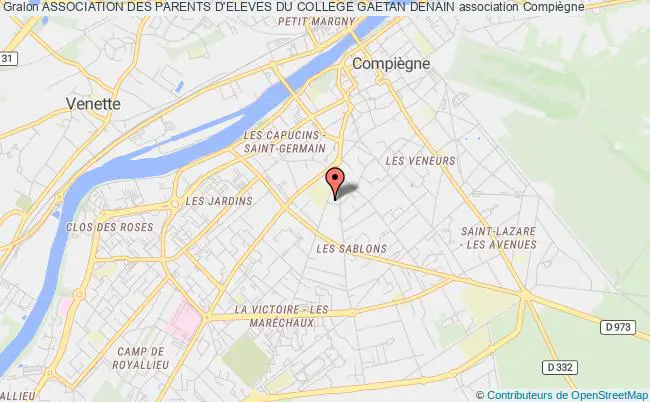 plan association Association Des Parents D'eleves Du College Gaetan Denain Compiègne