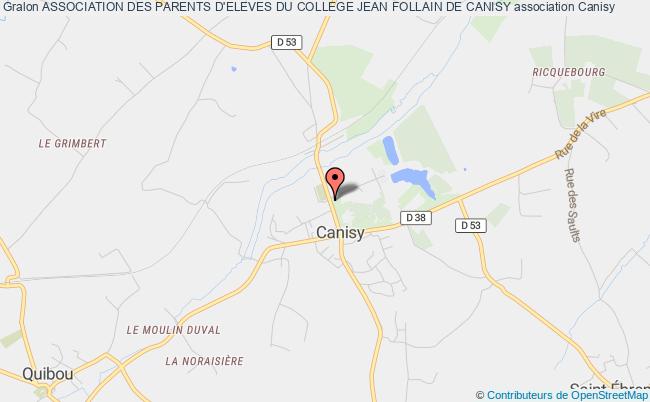 plan association Association Des Parents D'eleves Du College Jean Follain De Canisy Canisy