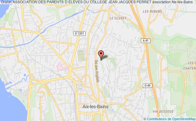 plan association Association Des Parents D Eleves Du College Jean Jacques Perret Aix-les-Bains