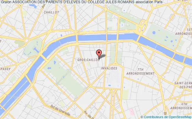 plan association Association Des Parents D'eleves Du College Jules Romains Paris