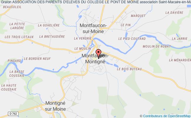 plan association Association Des Parents D'eleves Du College Le Pont De Moine Montfaucon-Montigné