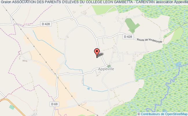 plan association Association Des Parents D'eleves Du College Leon Gambetta - Carentan Appeville