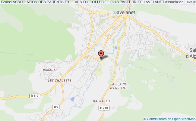 plan association Association Des Parents D'eleves Du College Louis Pasteur De Lavelanet Lavelanet