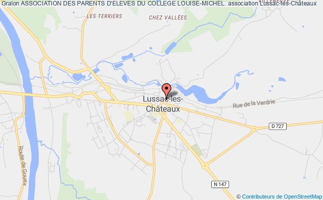 plan association Association Des Parents D'eleves Du College Louise-michel. Lussac-les-Châteaux