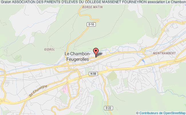plan association Association Des Parents D'eleves Du College Massenet Fourneyron Le    Chambon-Feugerolles