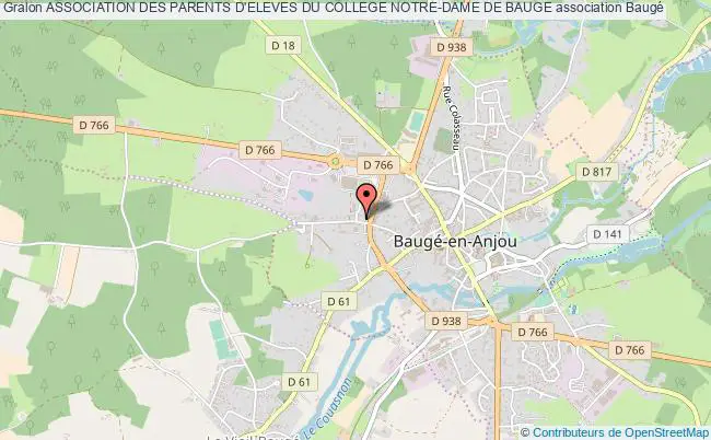 plan association Association Des Parents D'eleves Du College Notre-dame De Bauge Baugé-en-Anjou