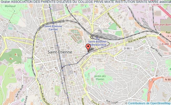 plan association Association Des Parents D'eleves Du College Prive Mixte Institution Sainte Marie Saint-Étienne