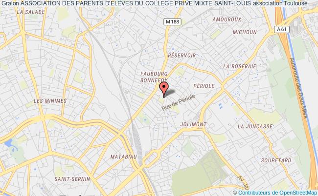 plan association Association Des Parents D'eleves Du College Prive Mixte Saint-louis Toulouse