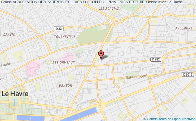 plan association Association Des Parents D'eleves Du College Prive Montesquieu Le Havre