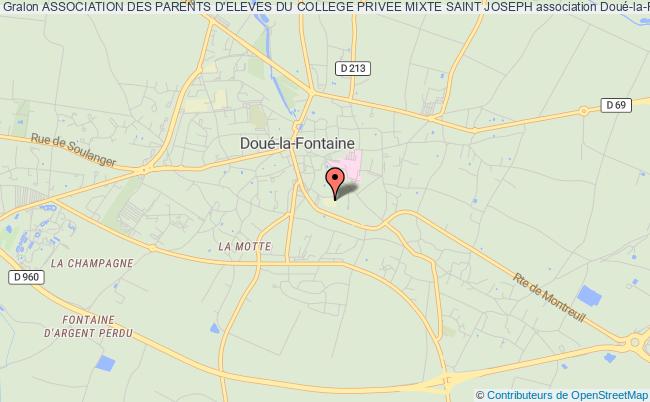 plan association Association Des Parents D'eleves Du College Privee Mixte Saint Joseph Doué-la-Fontaine