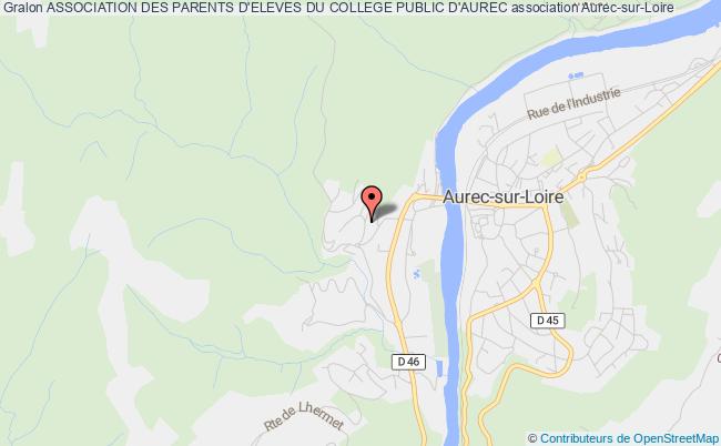 plan association Association Des Parents D'eleves Du College Public D'aurec Aurec-sur-Loire